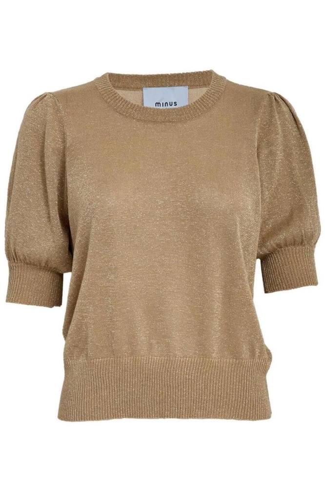 LIVA PUFF SLEEVE METALLIC MI5705 0312MET TAN METAL